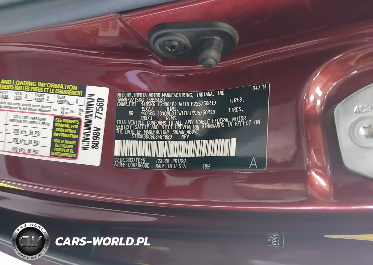 2014 Toyota Sienna Se 8 Passenger VIN:5TDXK3DC6ES481889 - 9