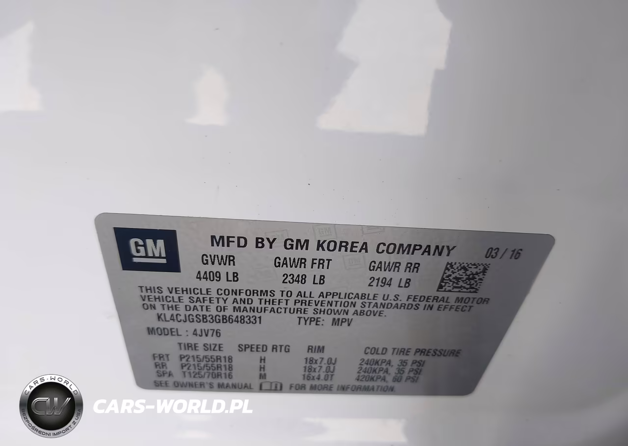 2016 Buick Encore Leather VIN:KL4CJGSB3GB648331 - 9
