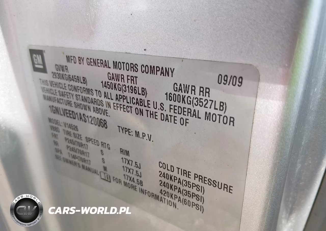 2010 Chevrolet Traverse Ls VIN:1GNLVEED1AS120068 - 9