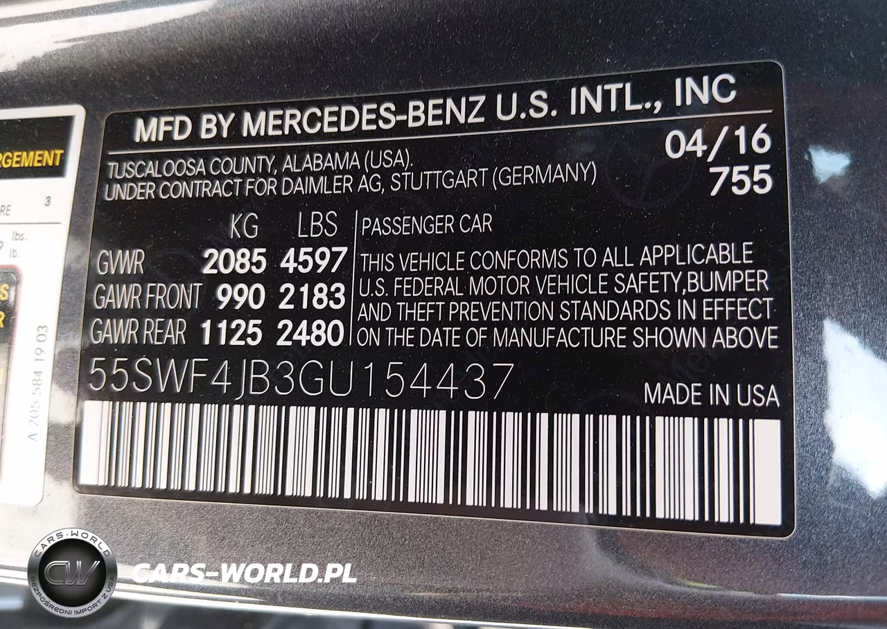 2016 Mercedes-Benz C 300 VIN:55SWF4JB3GU154437 - 9