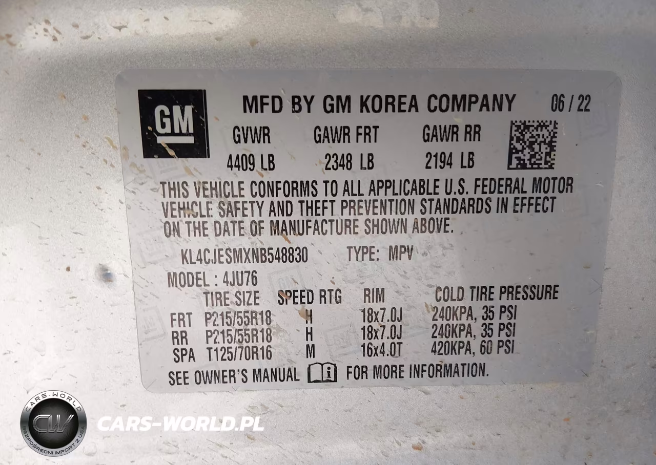 2022 Buick Encore Awd Preferred VIN:KL4CJESMXNB548830 - 9