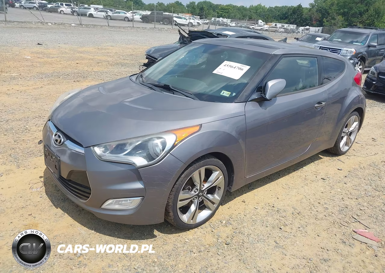 2013 Hyundai Veloster Base W-Black VIN:KMHTC6AD2DU151750 - 2