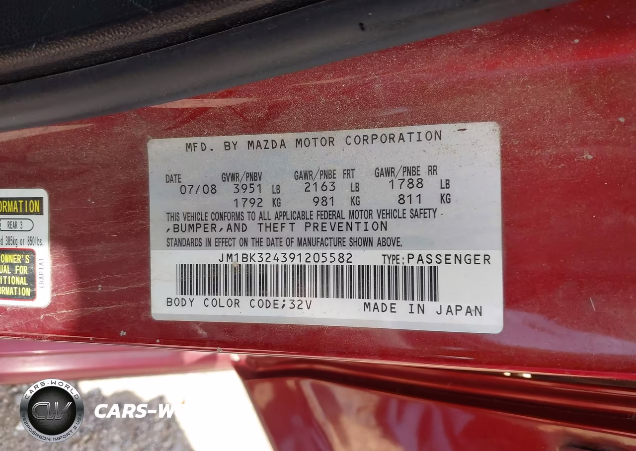 2009 Mazda Mazda3 S Grand Touring VIN:JM1BK324391205582 - 9