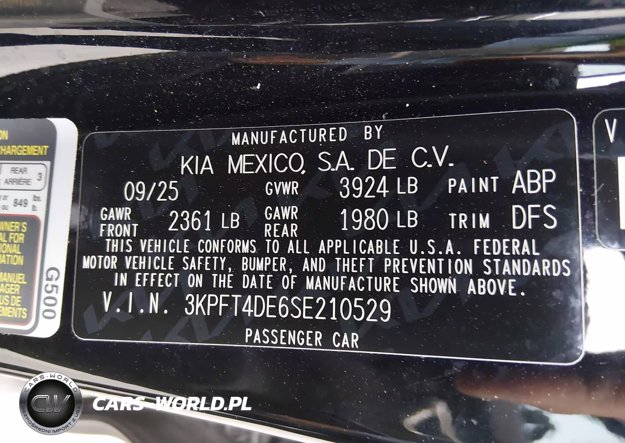 2025 Kia K4 Lxs VIN:3KPFT4DE6SE210529 - 9