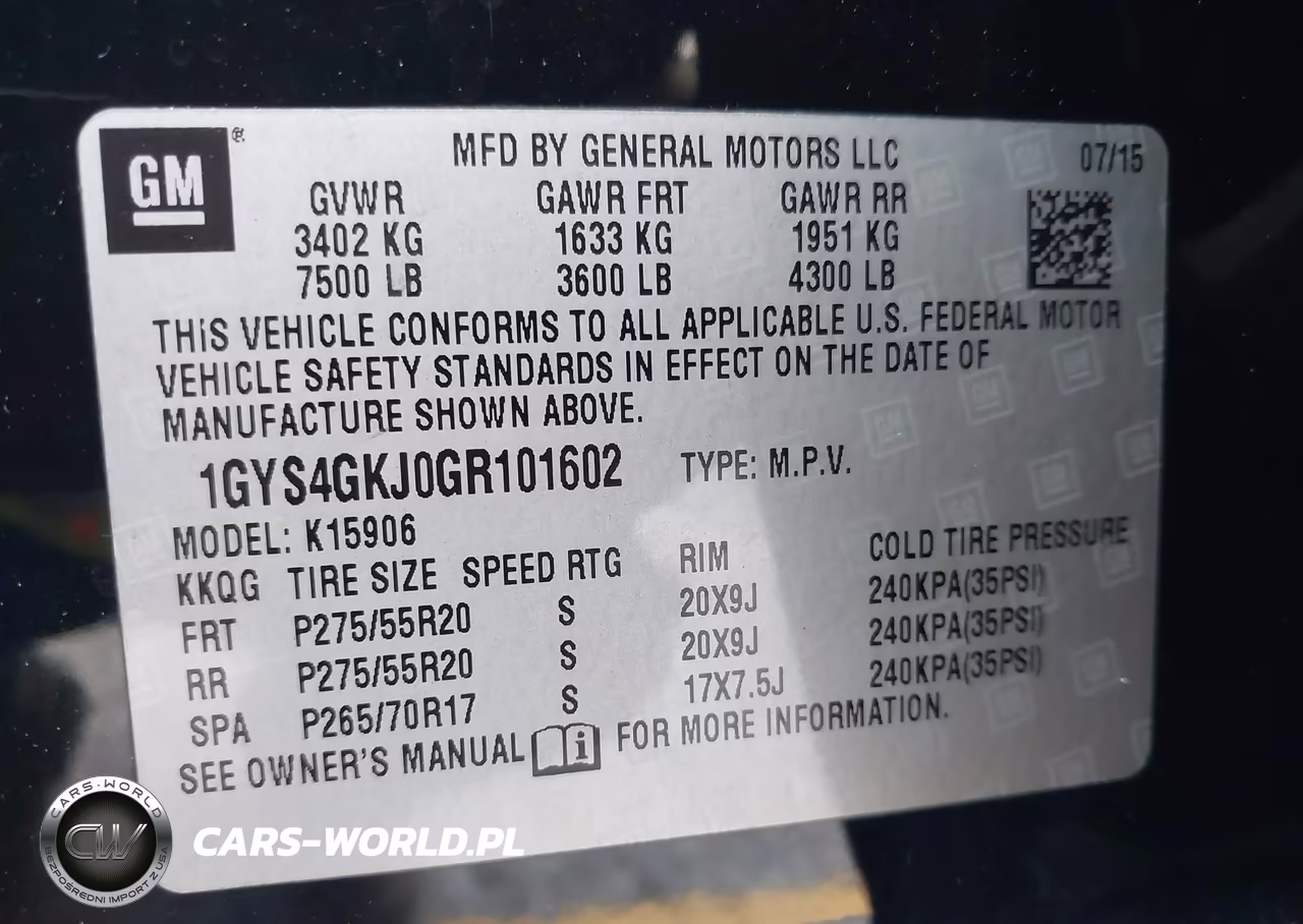 2016 Cadillac Escalade Esv Standard VIN:1GYS4GKJ0GR101602 - 9