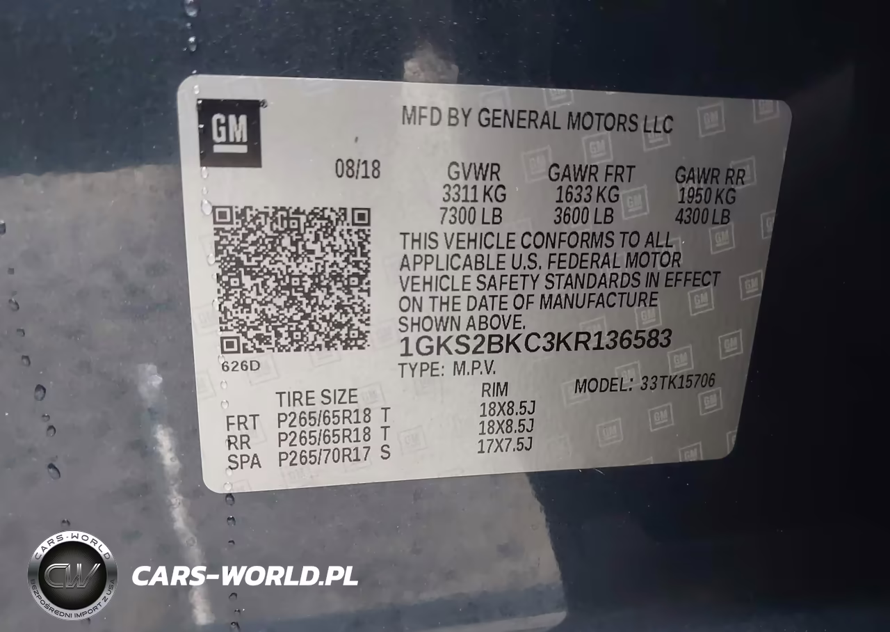 2019 GMC Yukon Slt VIN:1GKS2BKC3KR136583 - 9