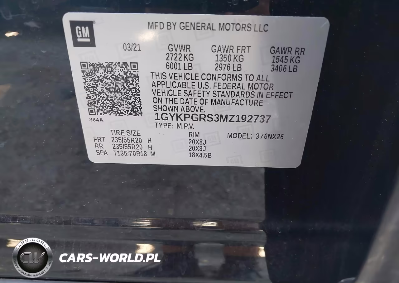 2021 Cadillac Xt6 Awd Sport VIN:1GYKPGRS3MZ192737 - 9