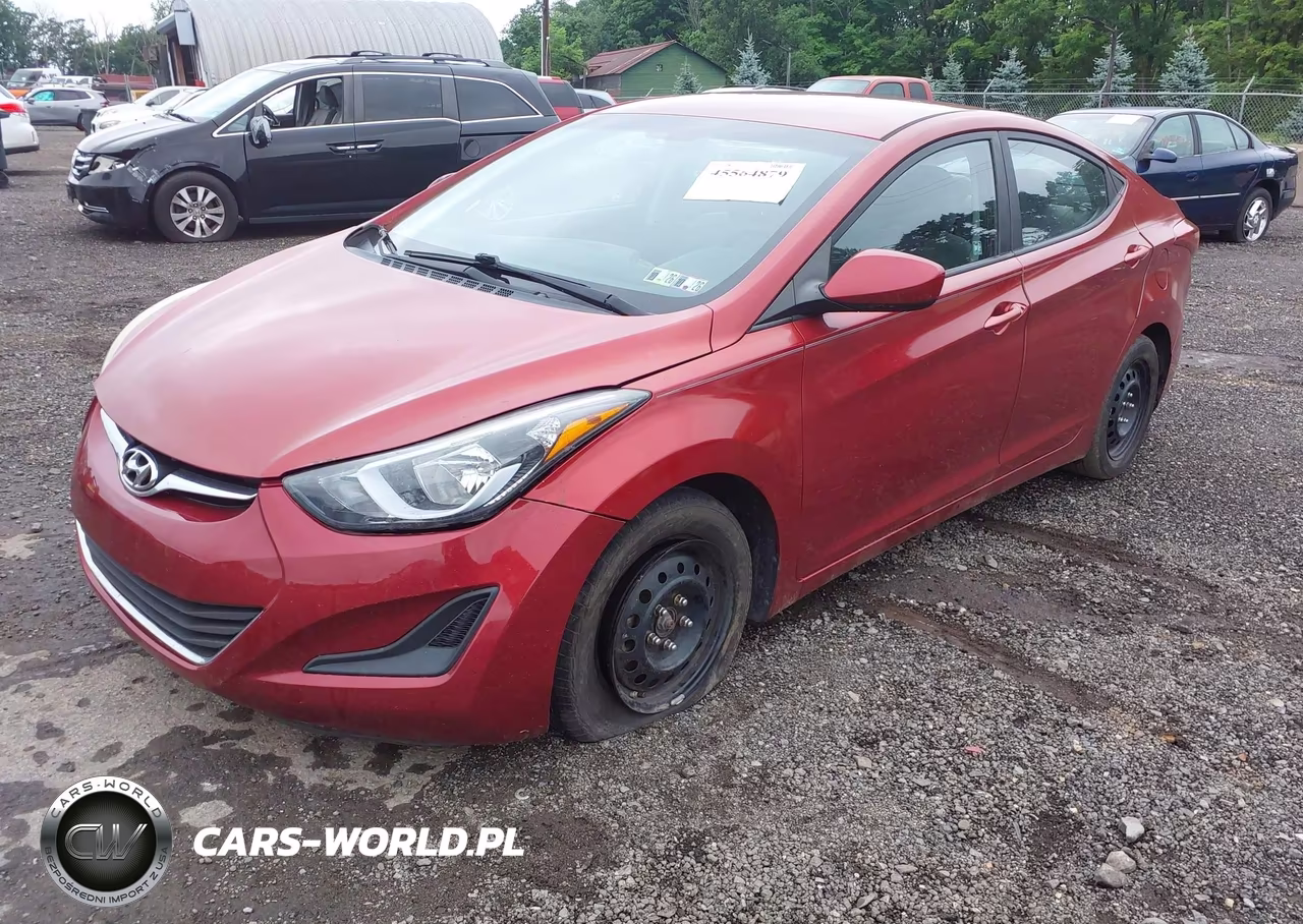 2016 Hyundai Elantra Se VIN:5NPDH4AE3GH742319 - 2