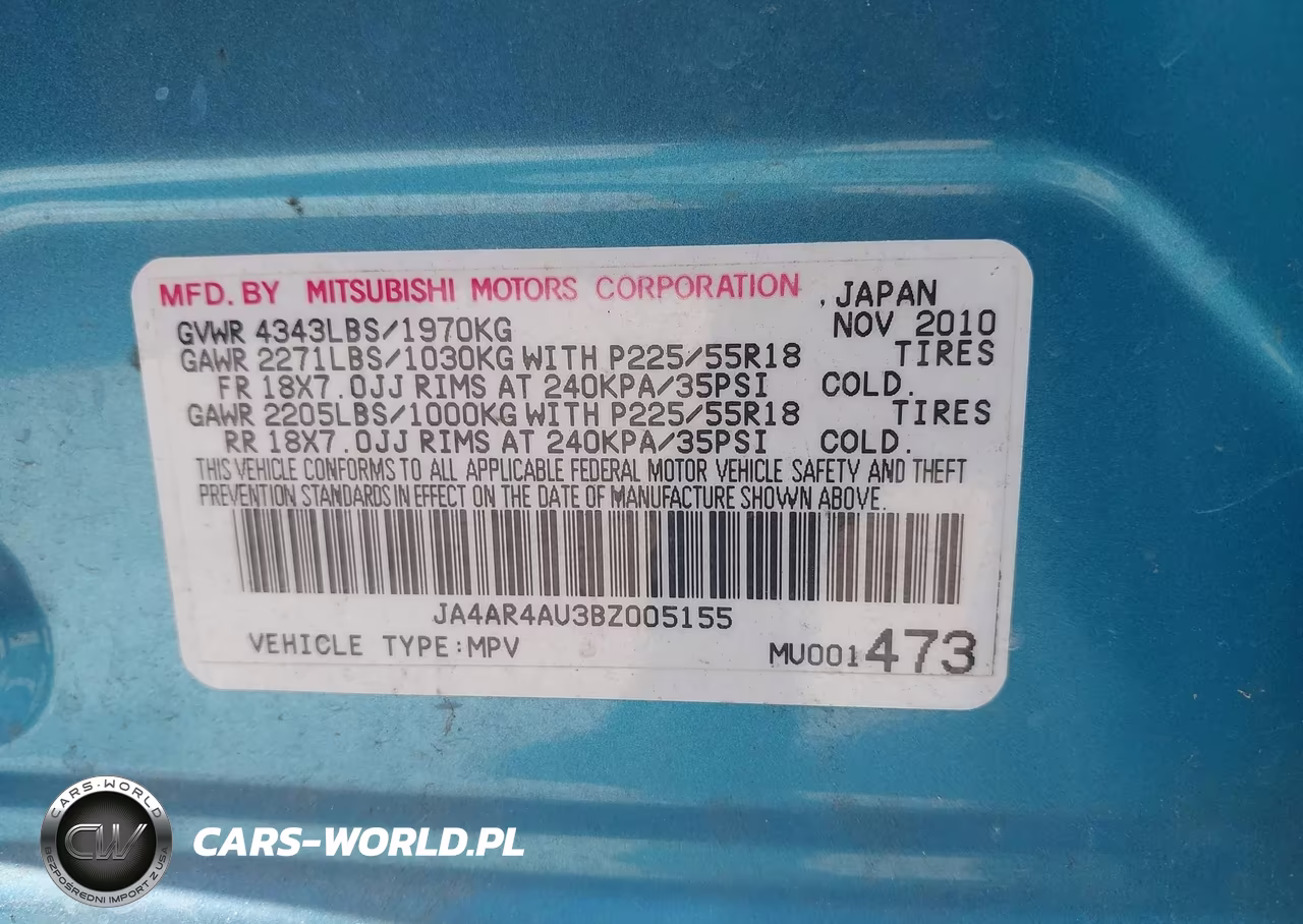 2011 Mitsubishi Outlander Sport Se VIN:JA4AR4AU3BZ005155 - 9