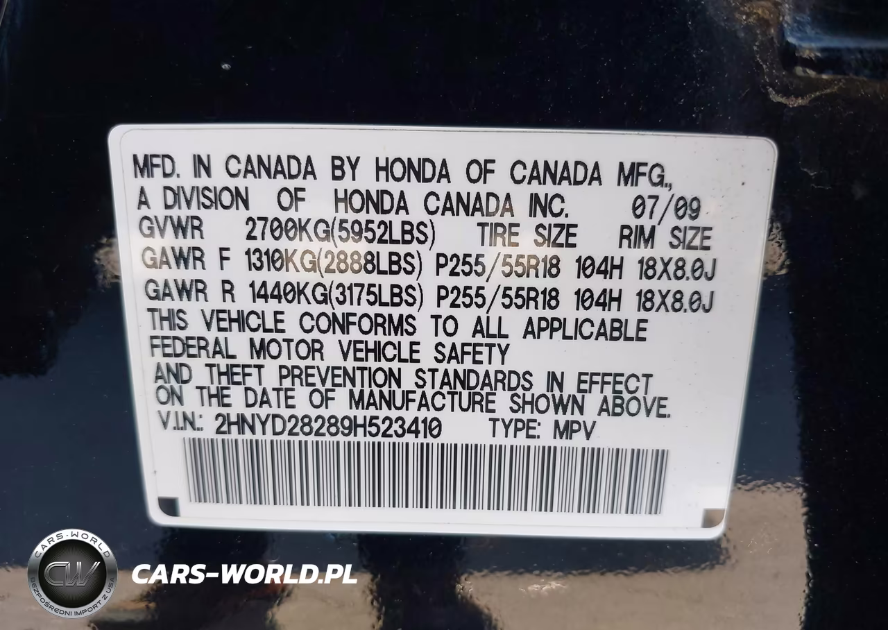 2009 Acura Mdx VIN:2HNYD28289H523410 - 9