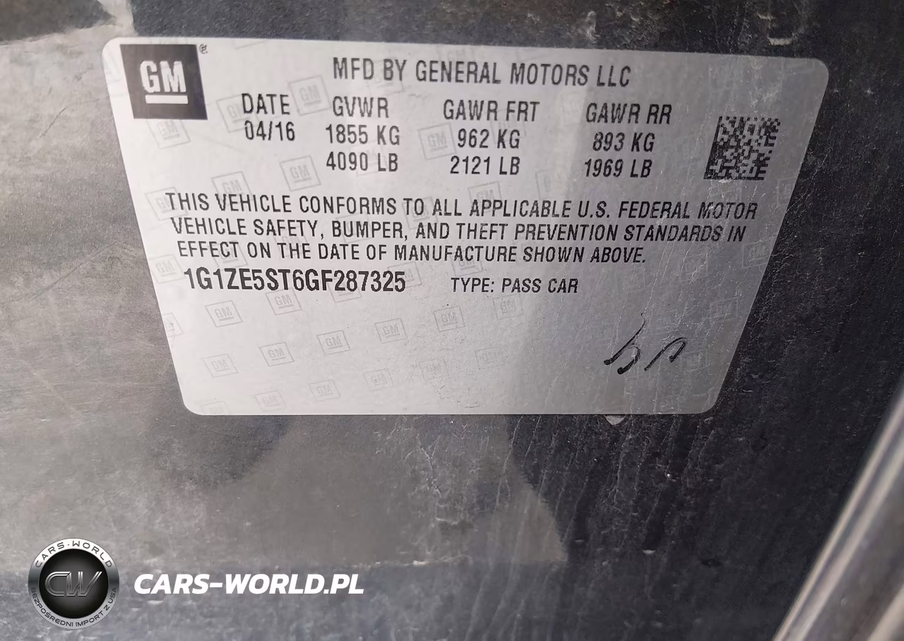 2016 Chevrolet Malibu 1Lt VIN:1G1ZE5ST6GF287325 - 9