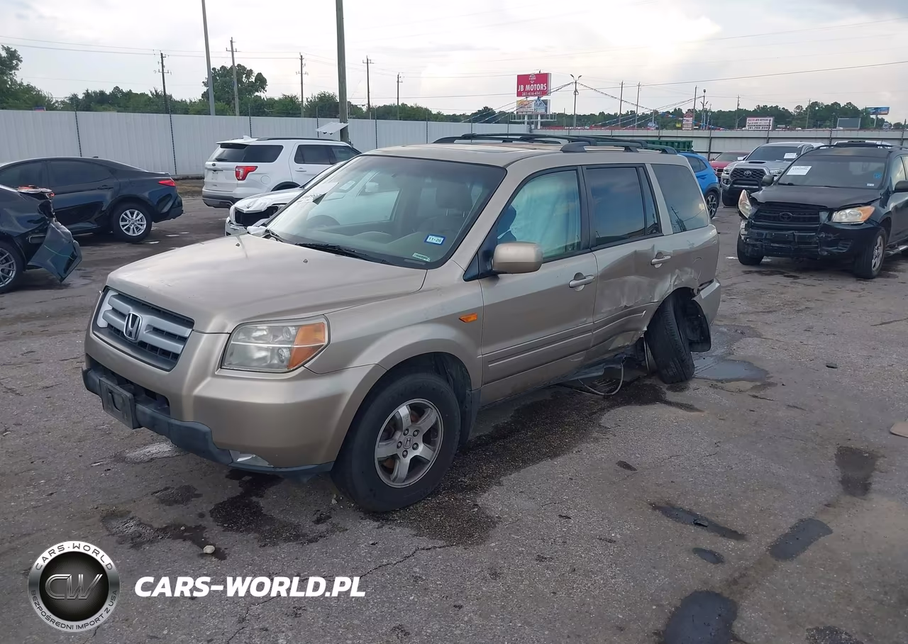 2007 Honda Pilot Ex-L VIN:2HKYF185X7H540153 - 2