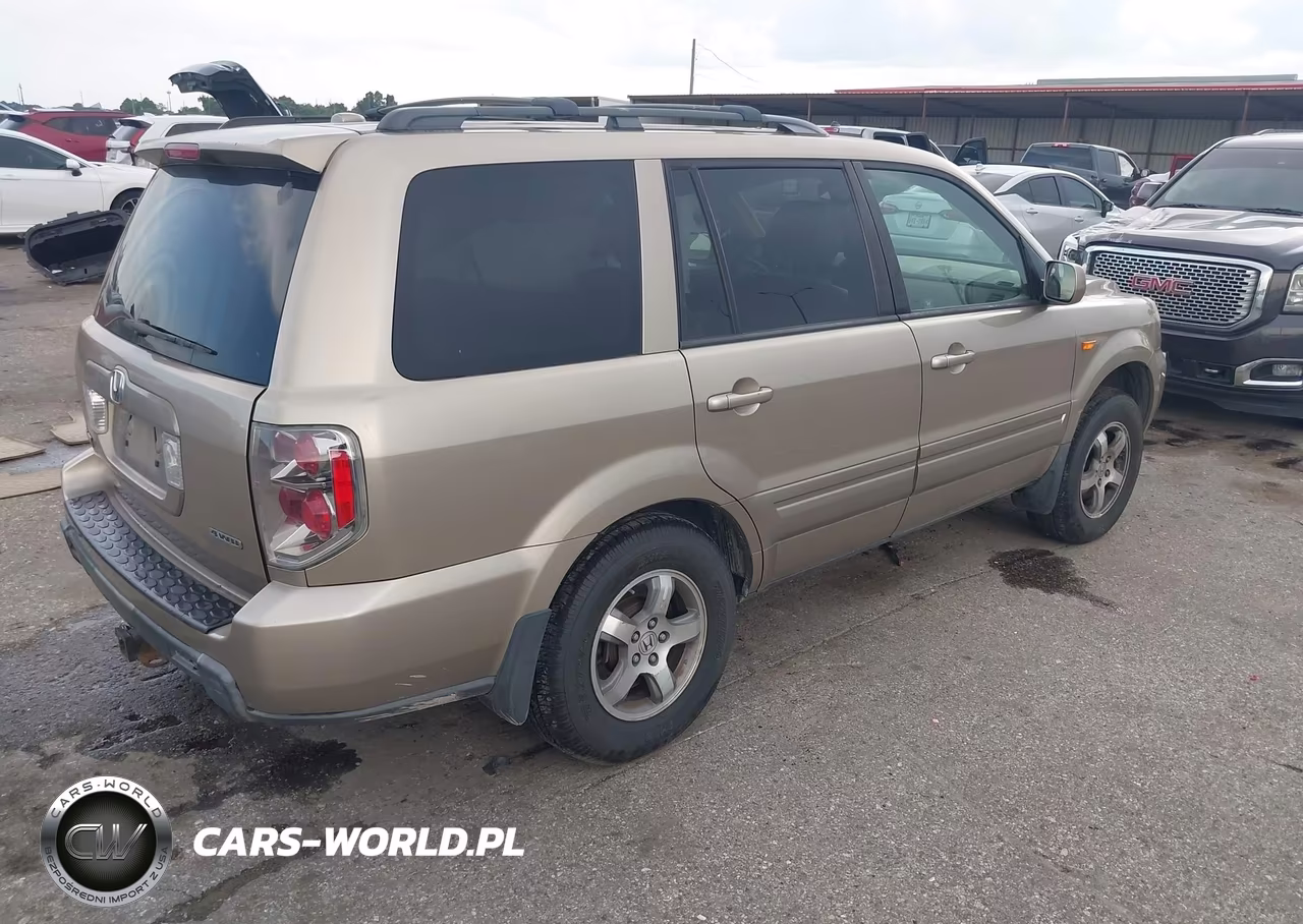 2007 Honda Pilot Ex-L VIN:2HKYF185X7H540153 - 4
