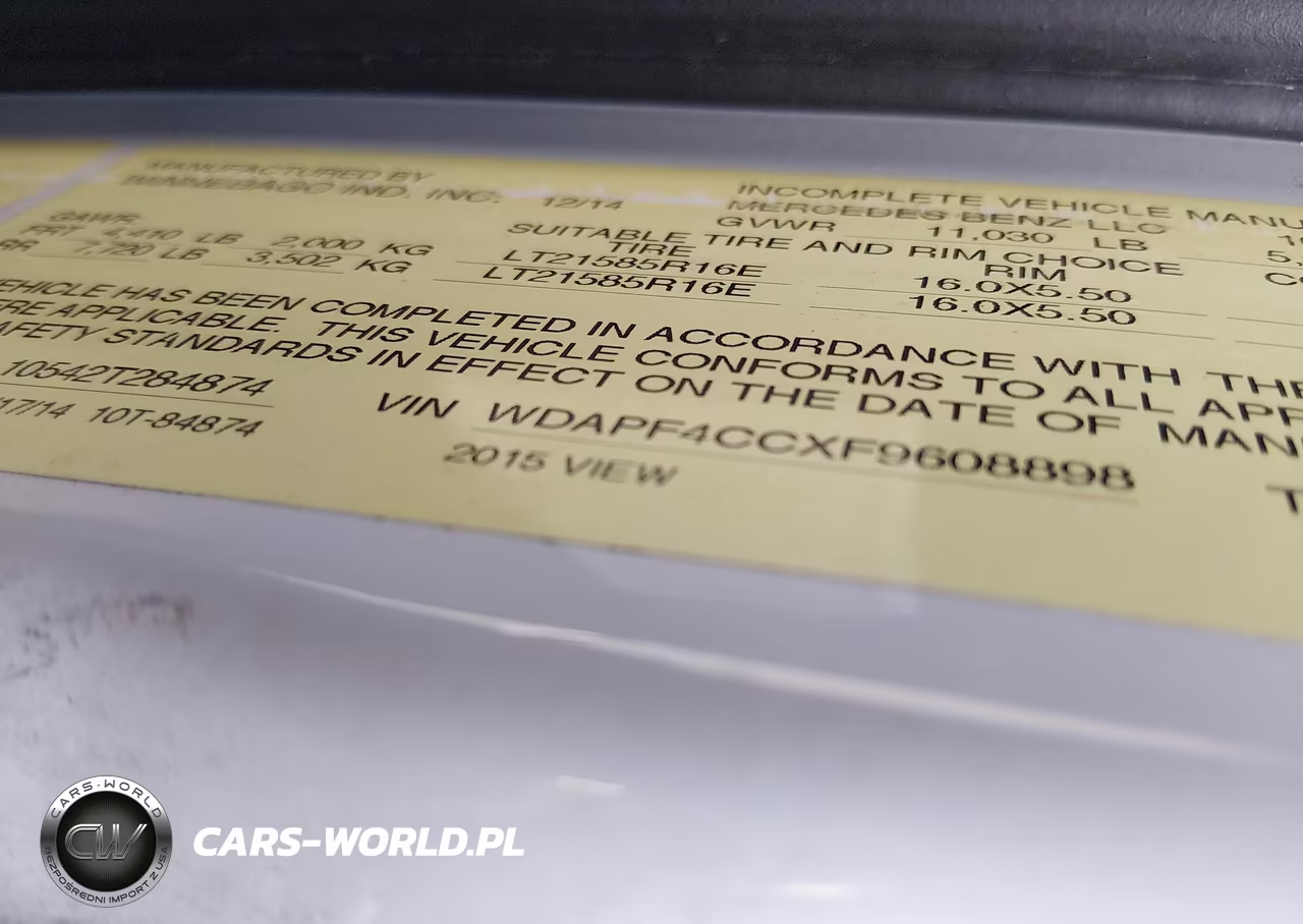 2015 Mercedes-Benz Sprinter 3500 VIN:WDAPF4CCXF9608898 - 8