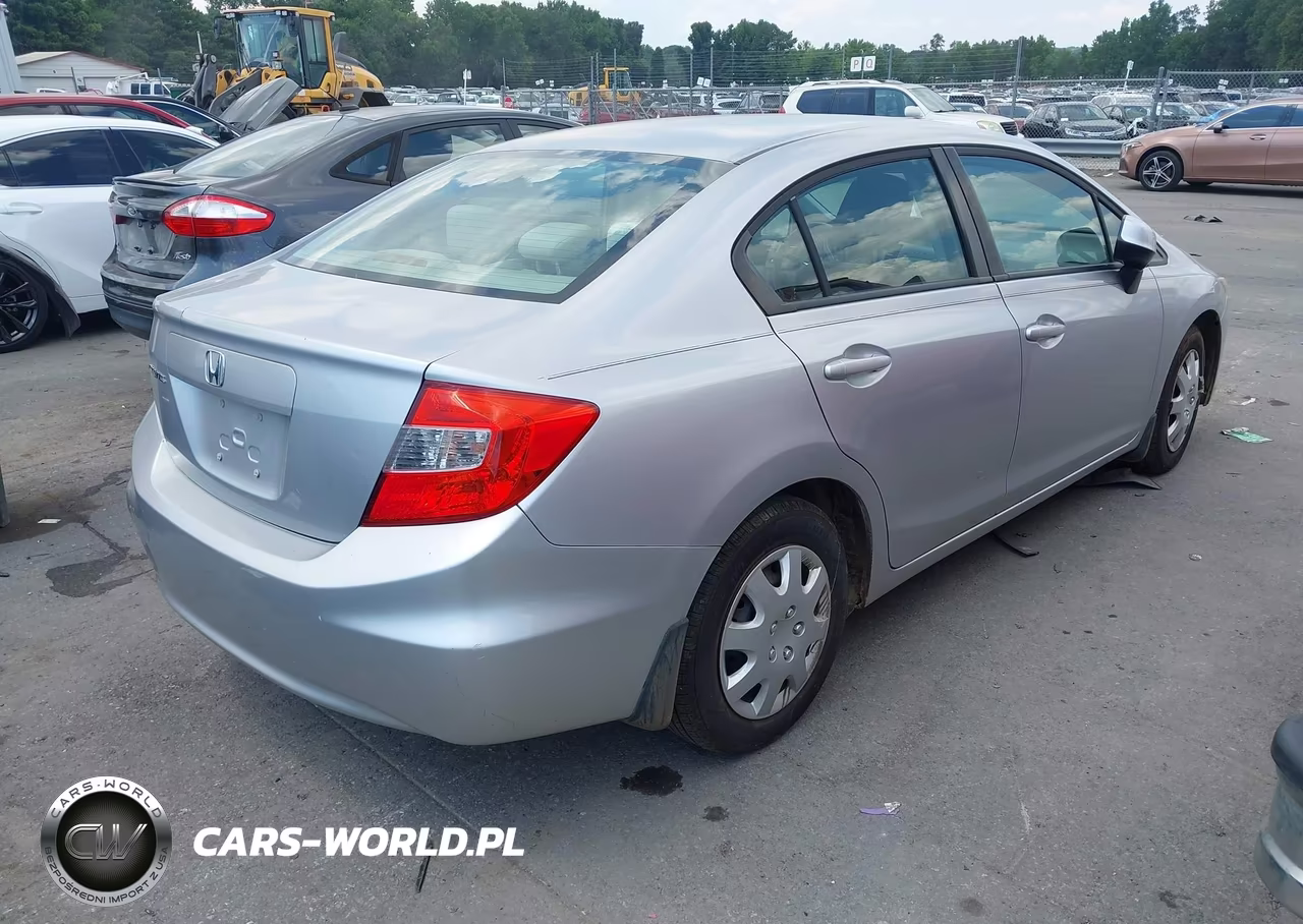 2012 Honda Civic Lx VIN:19XFB2F51CE065275 - 4
