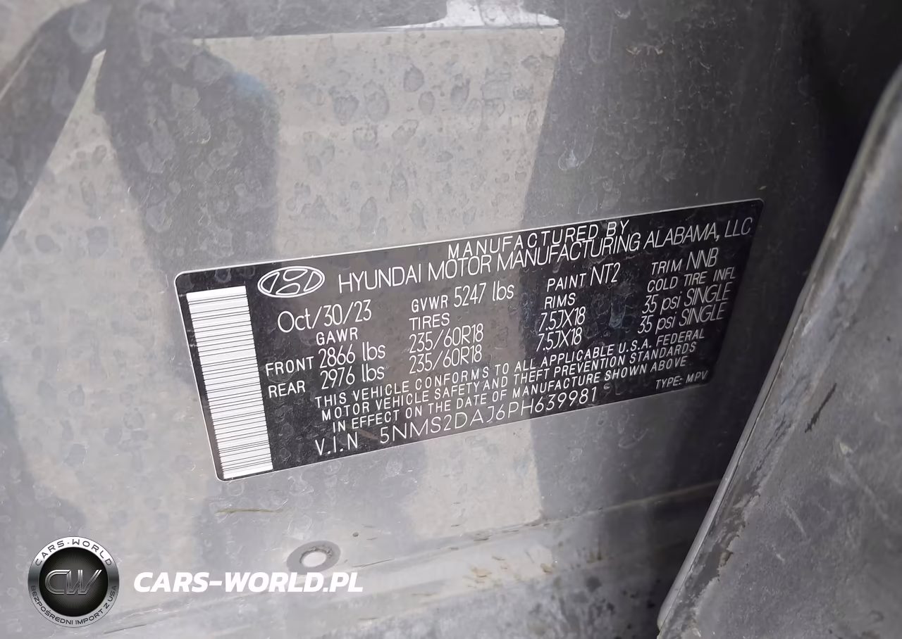 2023 Hyundai Santa Fe Sel VIN:5NMS2DAJ6PH639981 - 9