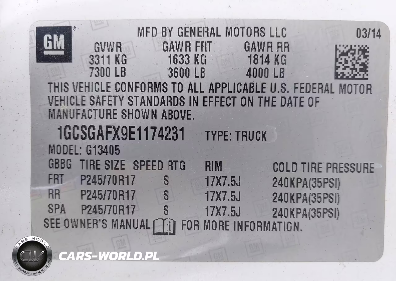 2014 Chevrolet Express 1500 Work Van VIN:1GCSGAFX9E1174231 - 9