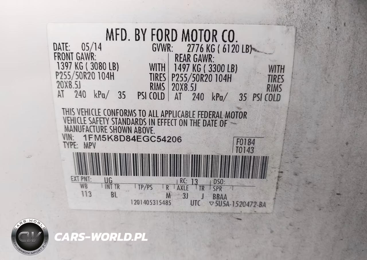 2014 Ford Explorer Xlt VIN:1FM5K8D84EGC54206 - 9