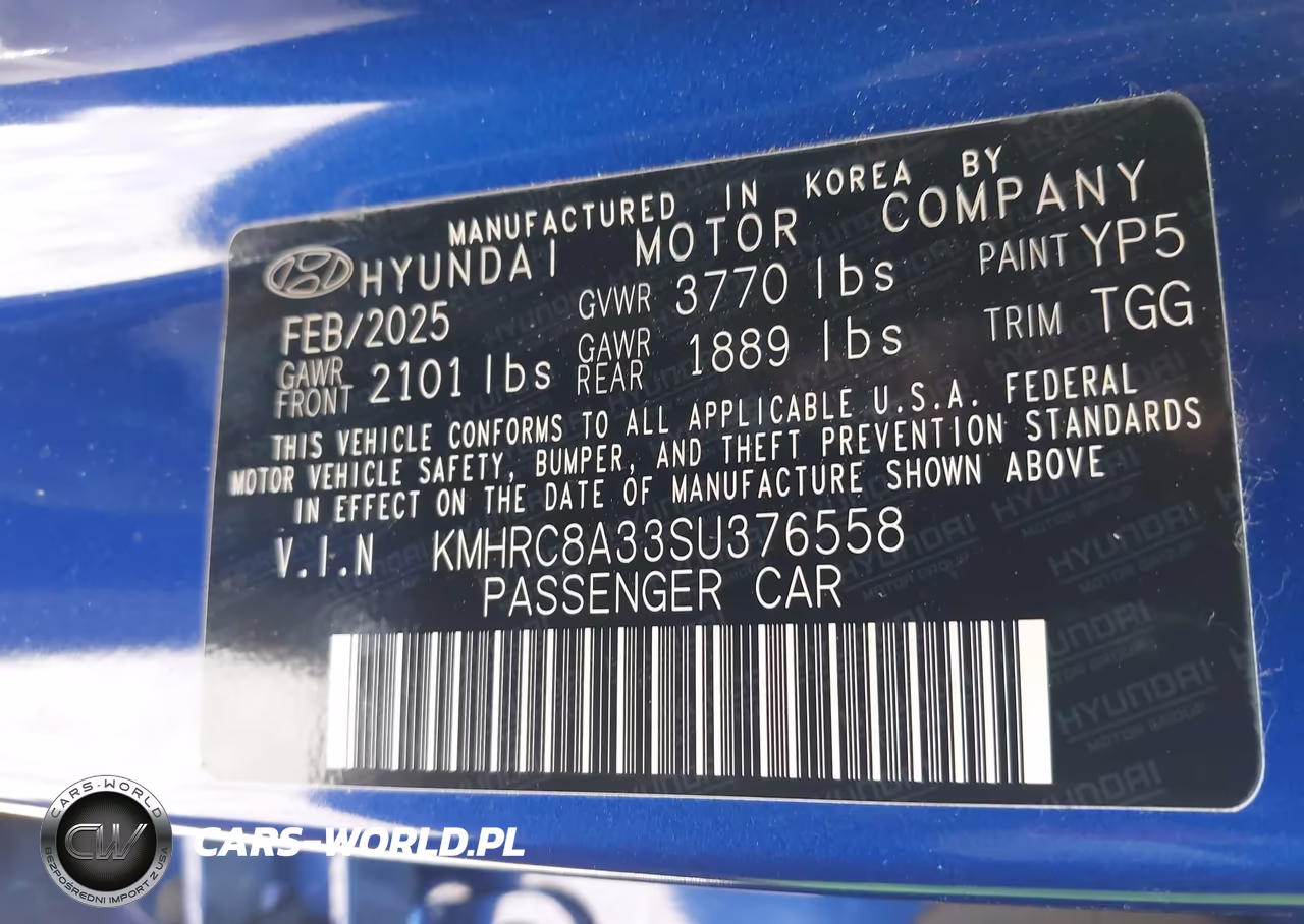 2025 Hyundai Venue Sel VIN:KMHRC8A33SU376558 - 9