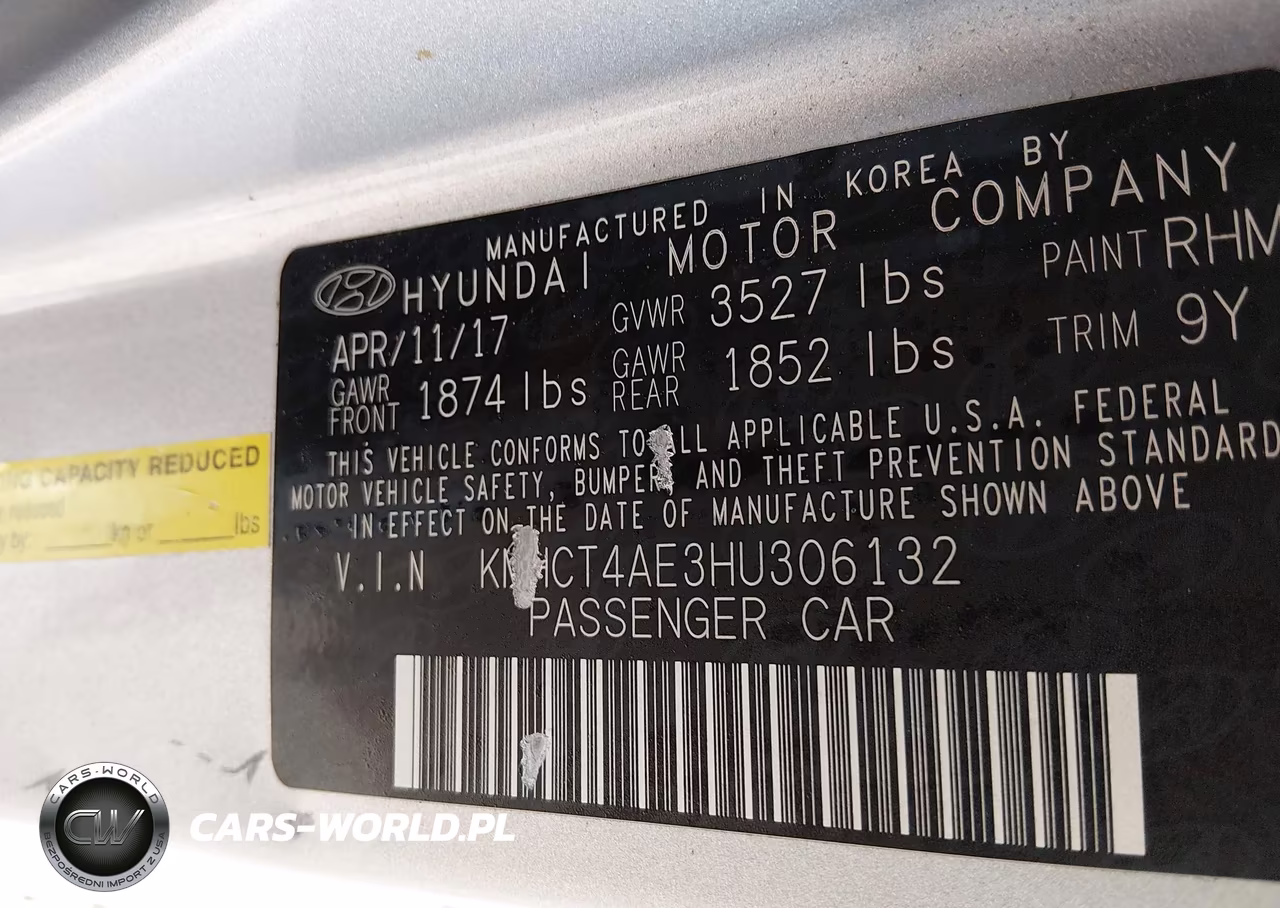 2017 Hyundai Accent Se VIN:KMHCT4AE3HU306132 - 9