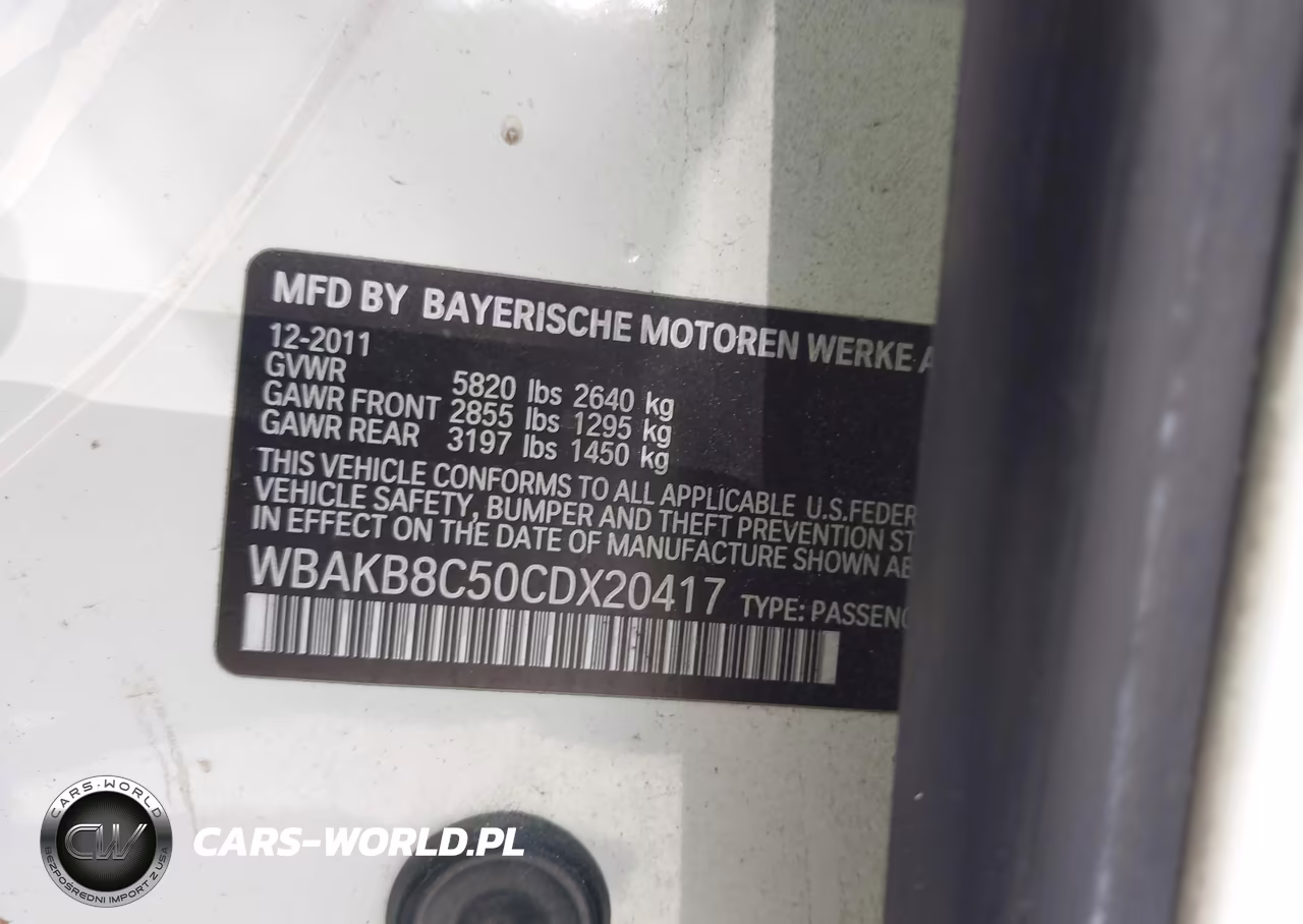 2012 BMW 750Li VIN:WBAKB8C50CDX20417 - 9