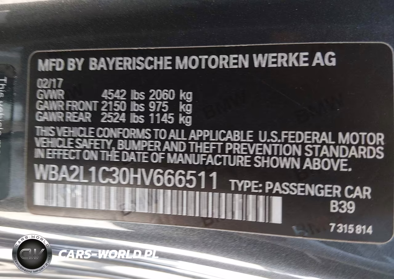 2017 BMW M240I VIN:WBA2L1C30HV666511 - 9