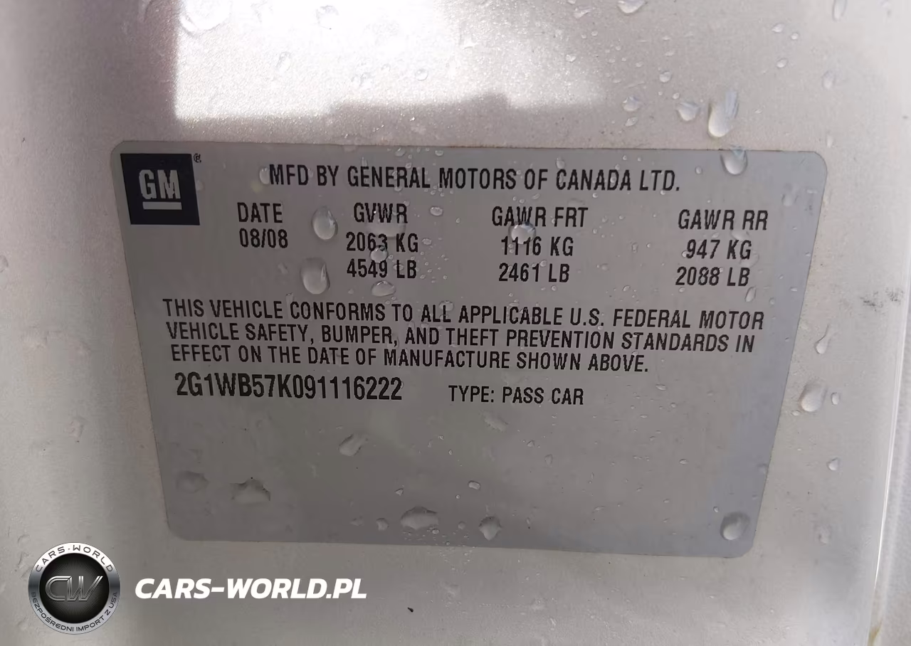 2009 Chevrolet Impala Ls VIN:2G1WB57K091116222 - 9