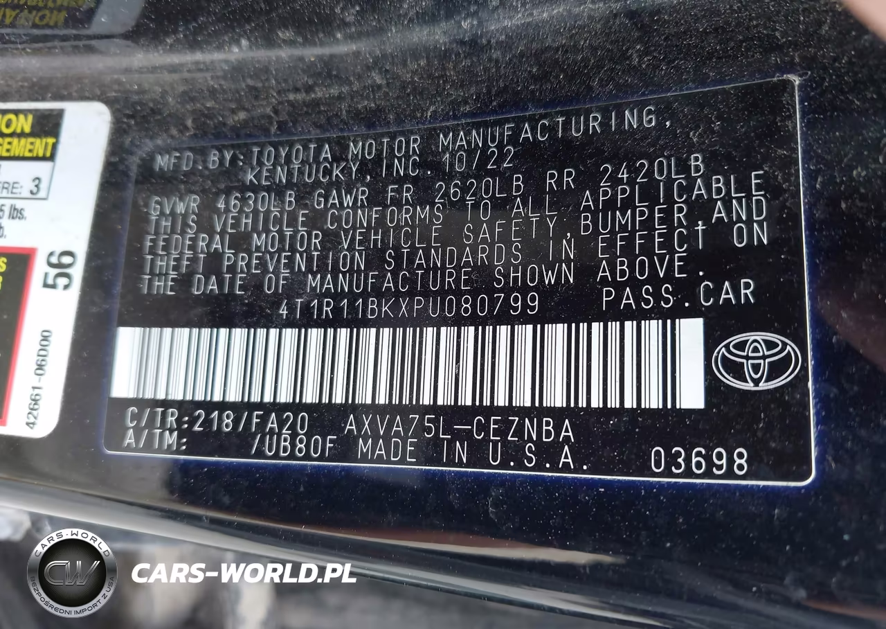 2023 Toyota Camry Le VIN:4T1R11BKXPU080799 - 9