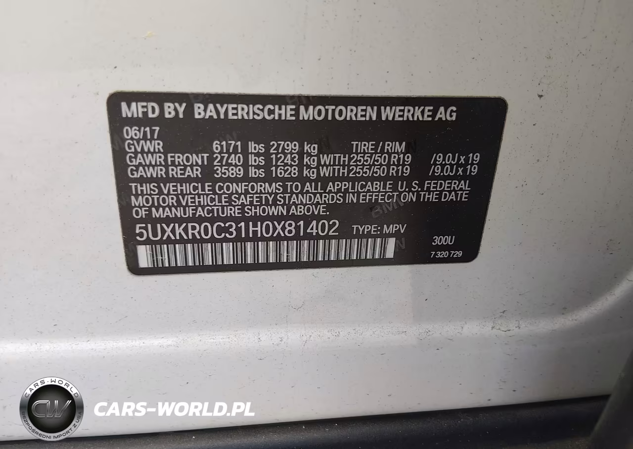 2017 BMW X5 xDrive35I VIN:5UXKR0C31H0X81402 - 9