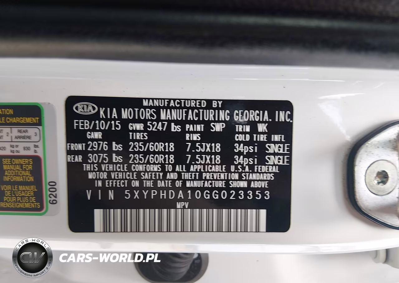 2016 Kia Sorento 2.0T Ex VIN:5XYPHDA10GG023353 - 9