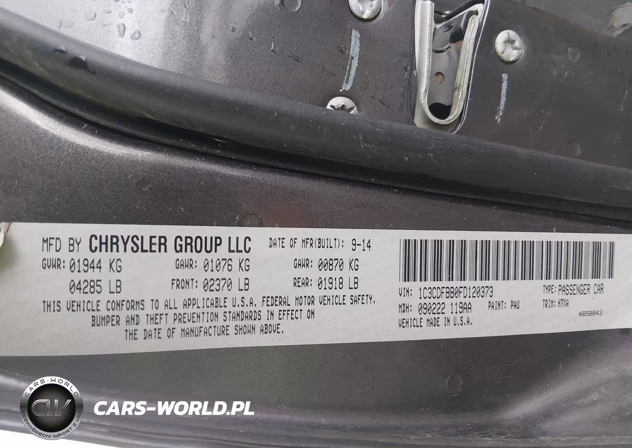 2015 Dodge Dart Sxt VIN:1C3CDFBB0FD120373 - 9