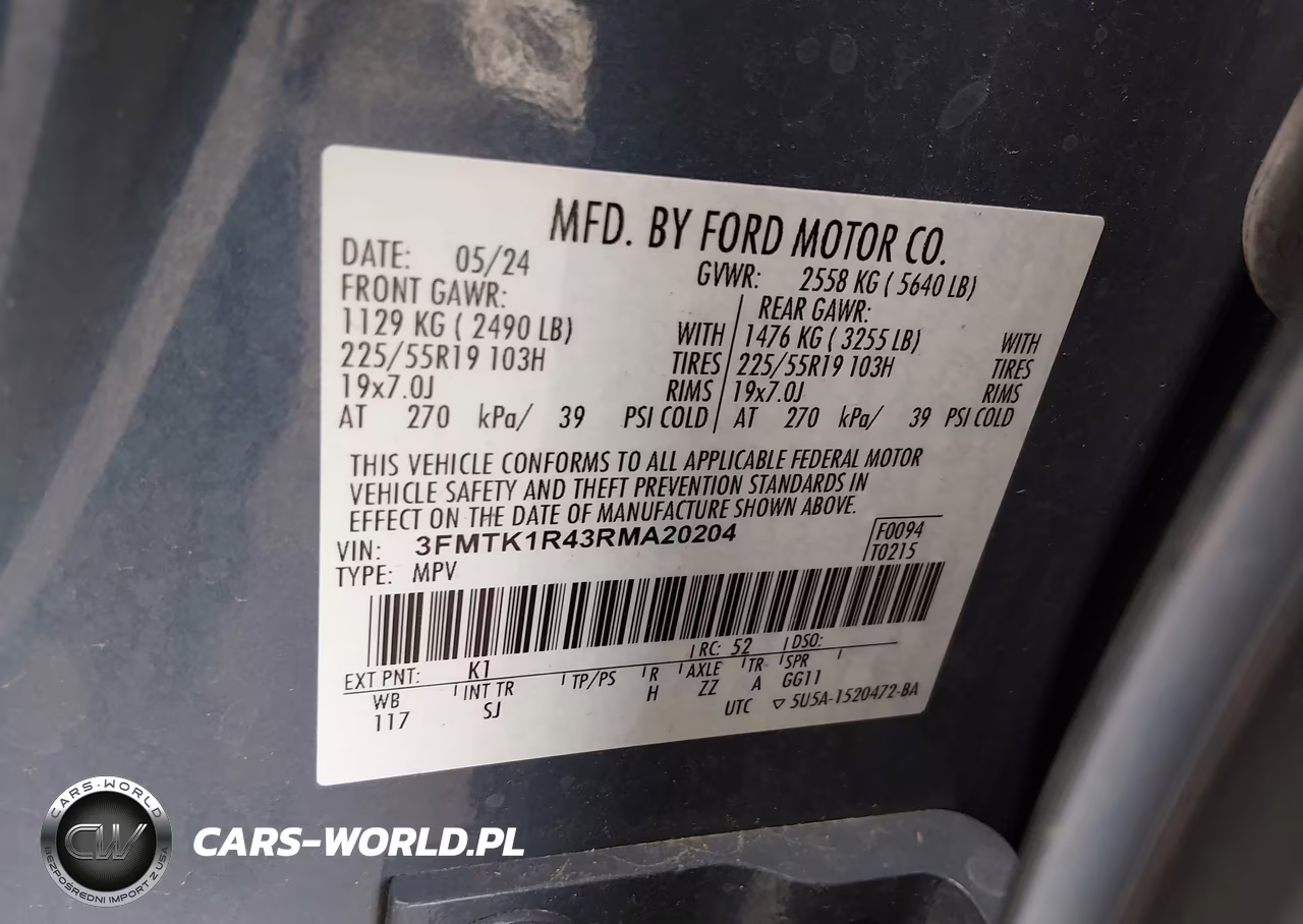 2024 Ford Mustang Mach-E Select VIN:3FMTK1R43RMA20204 - 9