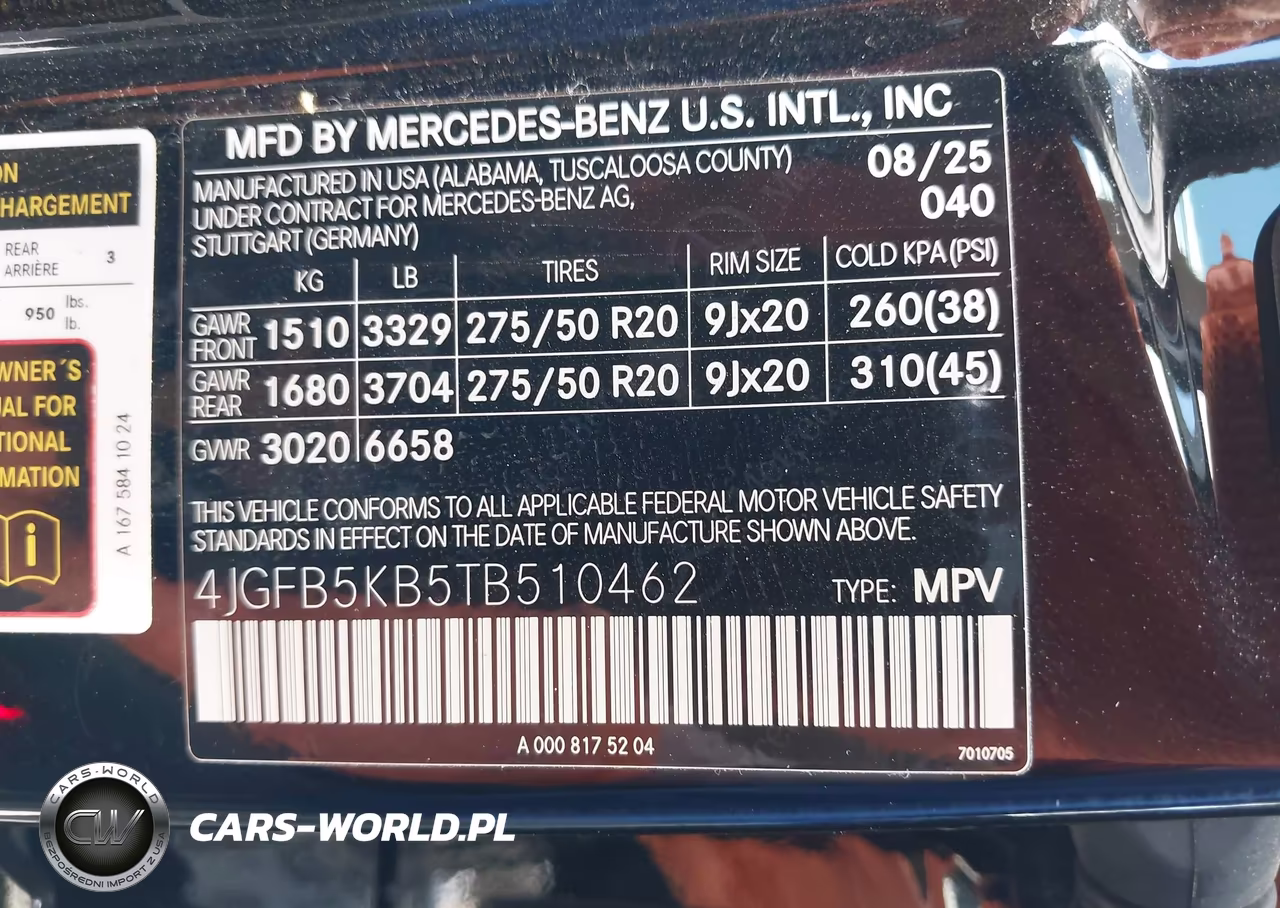 2026 Mercedes-Benz Gle 450 4Matic VIN:4JGFB5KB5TB510462 - 9