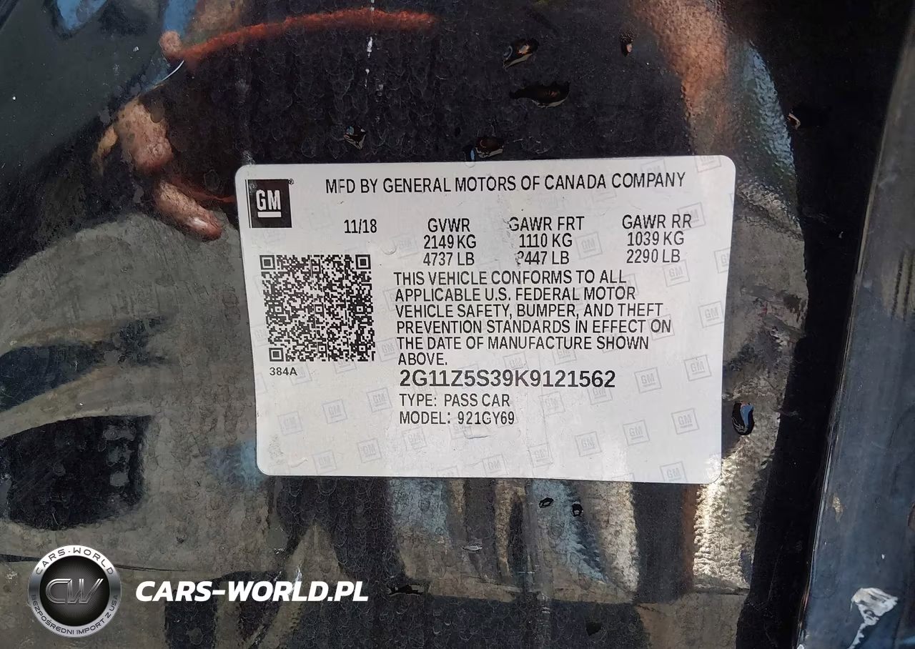 2019 Chevrolet Impala Lt VIN:2G11Z5S39K9121562 - 9