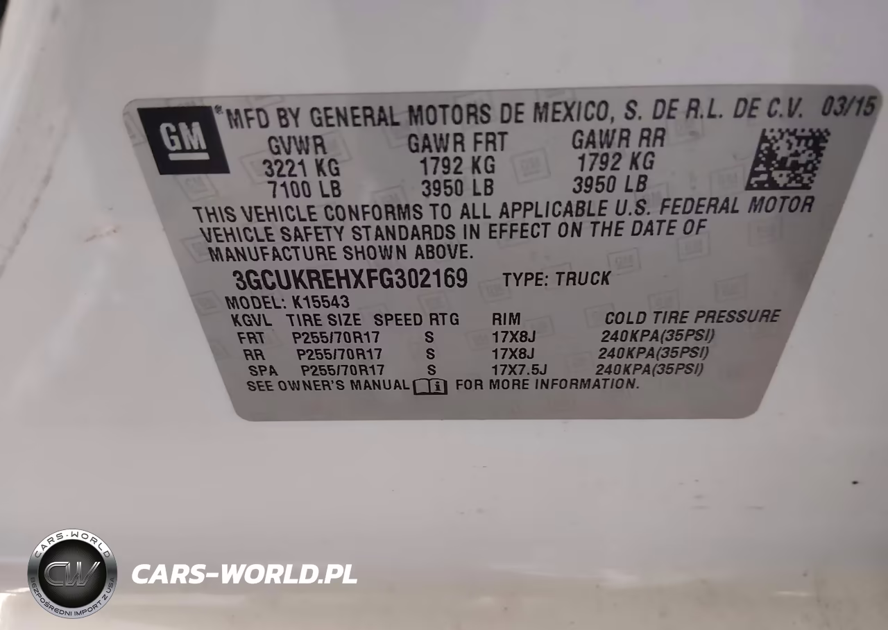2015 Chevrolet Silverado 1500 Lt VIN:3GCUKREHXFG302169 - 9
