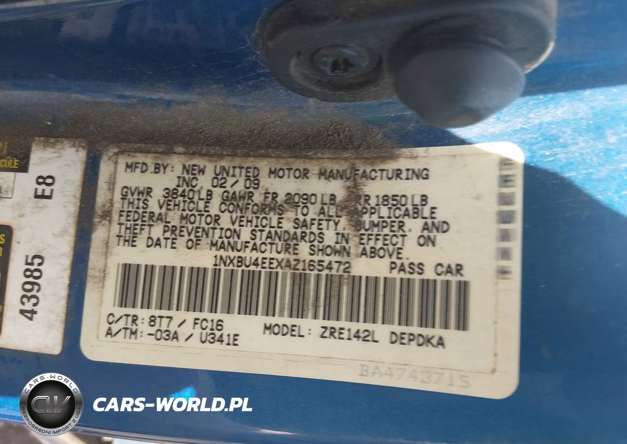 2010 Toyota Corolla Le VIN:1NXBU4EEXAZ165472 - 9