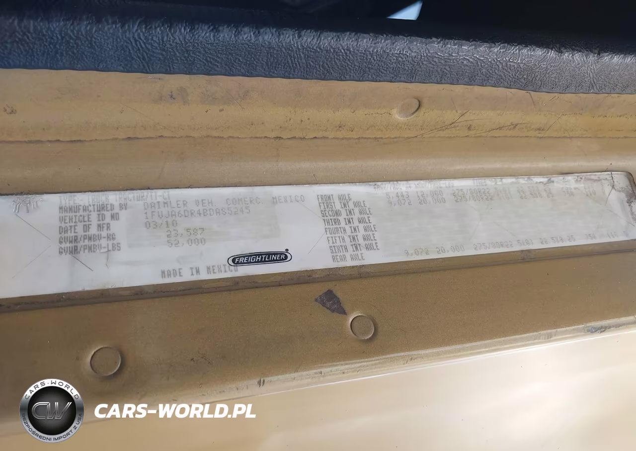 2011 Freightliner Conventional Columbia VIN:1FUJA6DR4BDAS5245 - 8