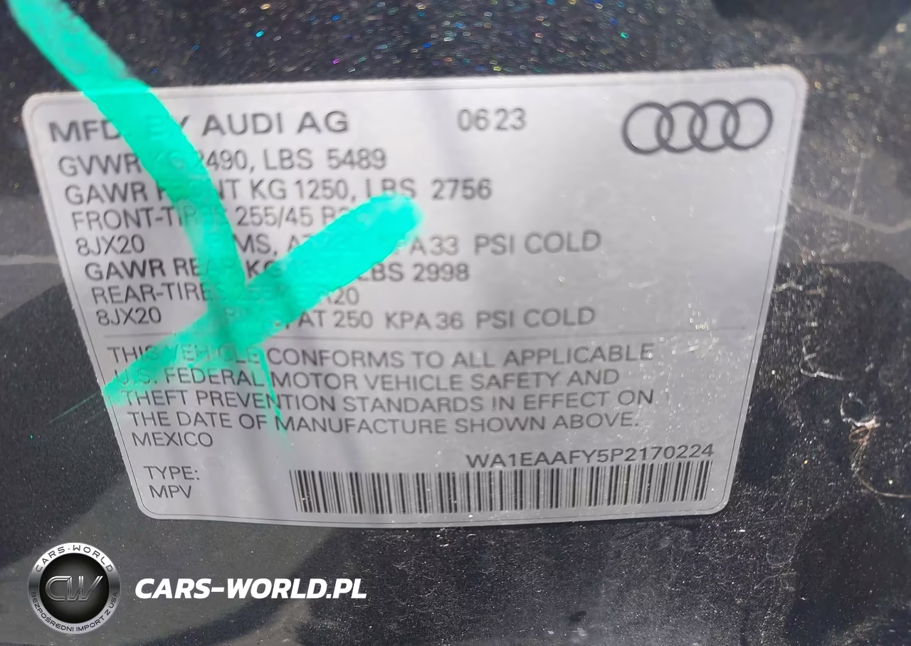 2023 Audi Q5 Premium Plus 45 Tfsi S Line Quattro VIN:WA1EAAFY5P2170224 - 9