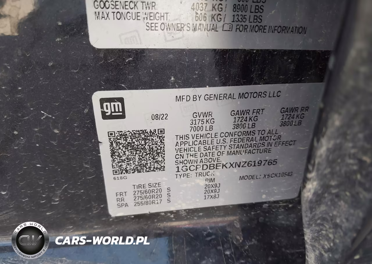 2022 Chevrolet Silverado 1500 4Wd Short Bed Custom VIN:1GCPDBEKXNZ619765 - 9