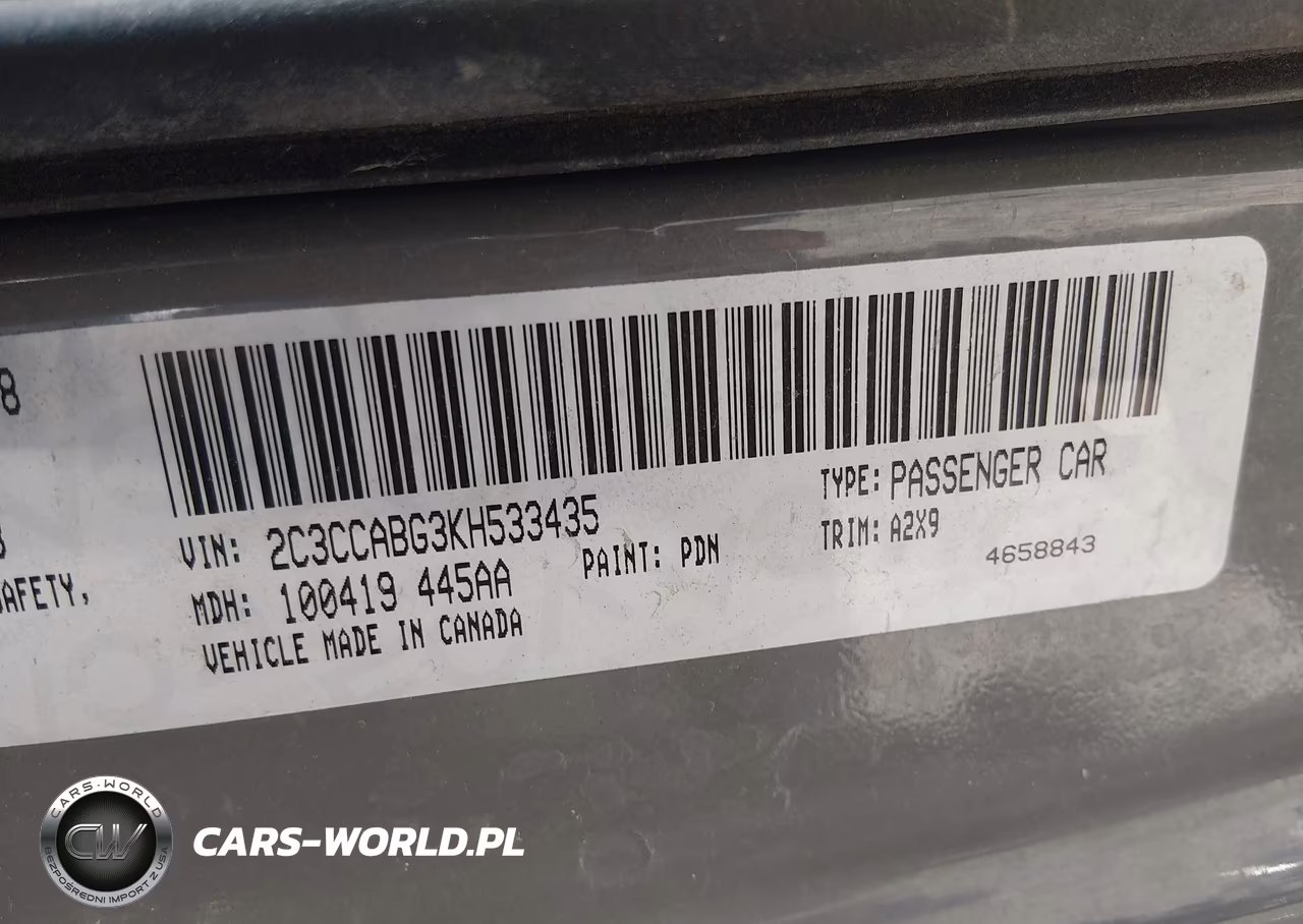 2019 Chrysler 300 300S VIN:2C3CCABG3KH533435 - 9