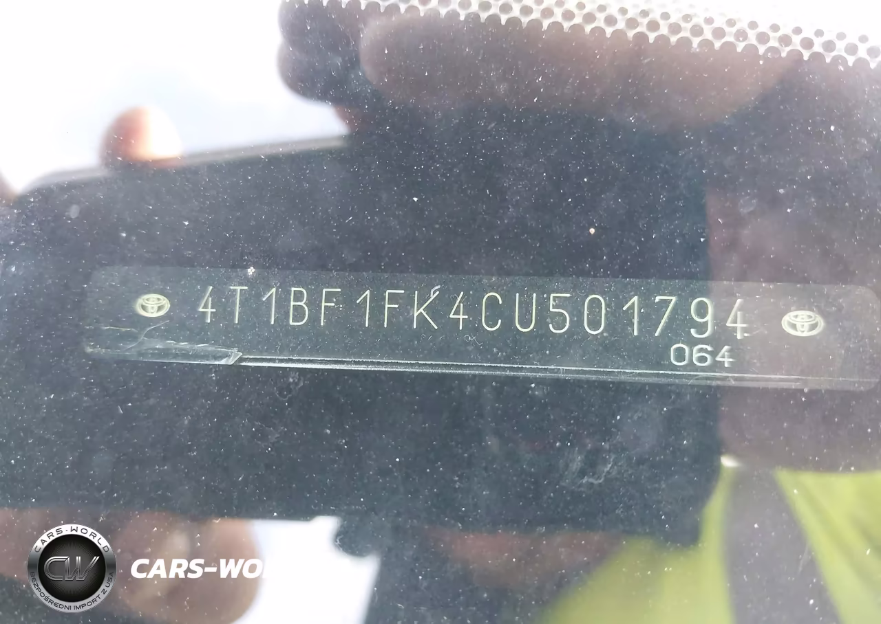 2012 Toyota Camry Xle VIN:4T1BF1FK4CU501794 - 9