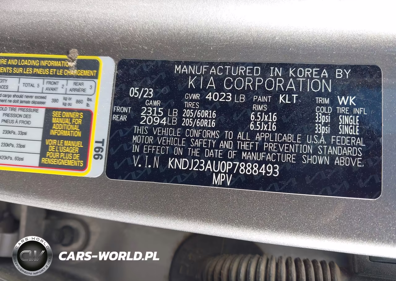 2023 Kia Soul Lx VIN:KNDJ23AU0P7888493 - 9