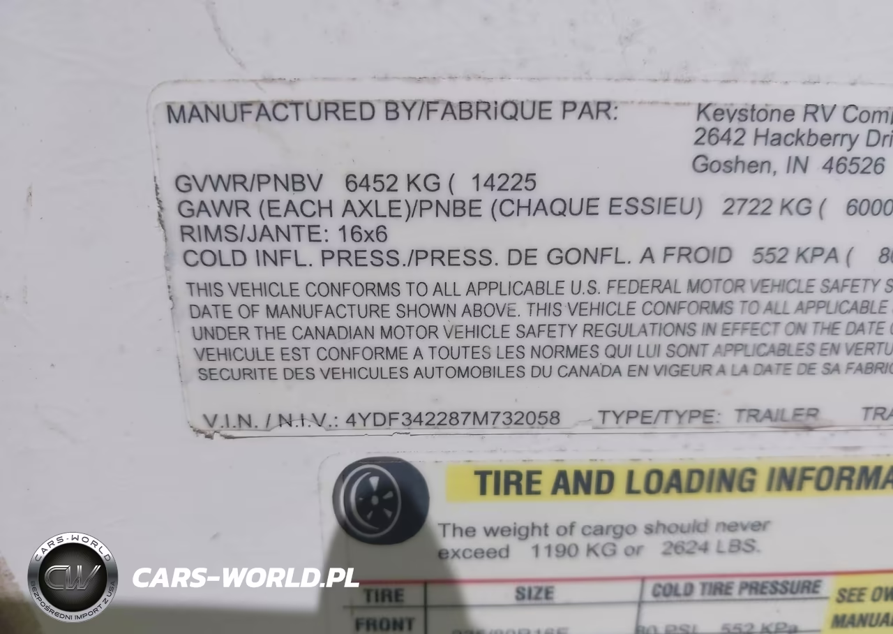 2007 Keystone Other VIN:4YDF342287M732058 - 9