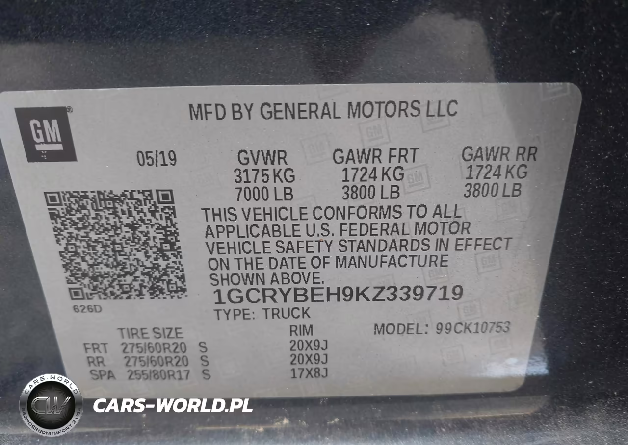2019 Chevrolet Silverado 1500 Custom VIN:1GCRYBEH9KZ339719 - 9