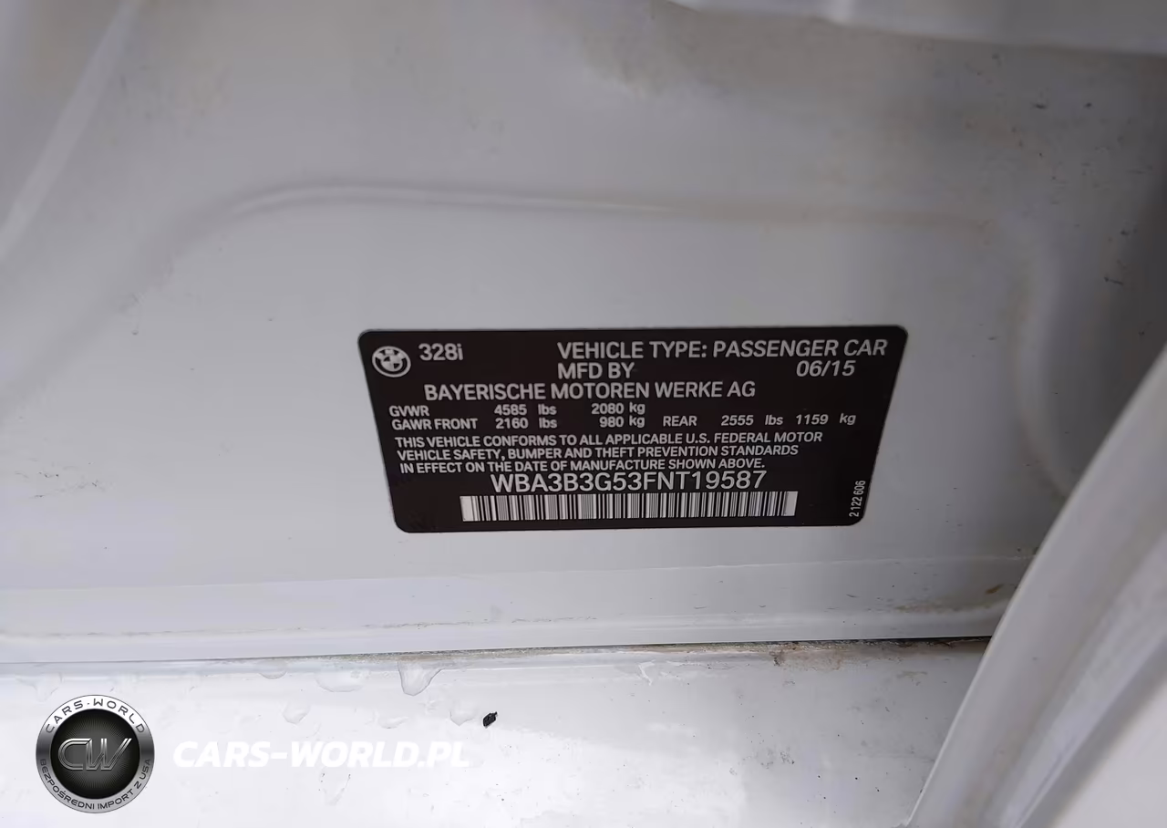 2015 BMW 328I xDrive VIN:WBA3B3G53FNT19587 - 9