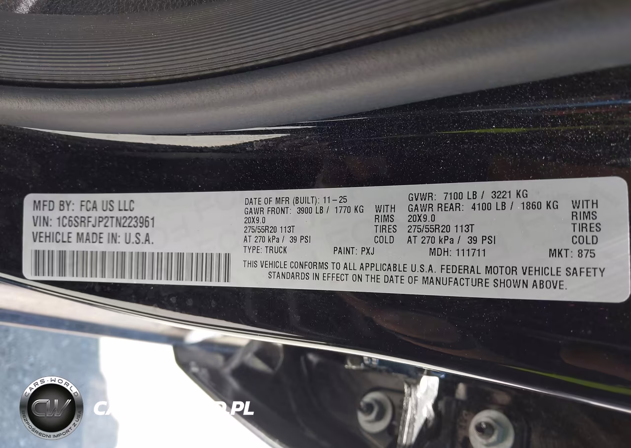 2026 Ram 1500 Laramie 4X4 5'7 Box VIN:1C6SRFJP2TN223961 - 9