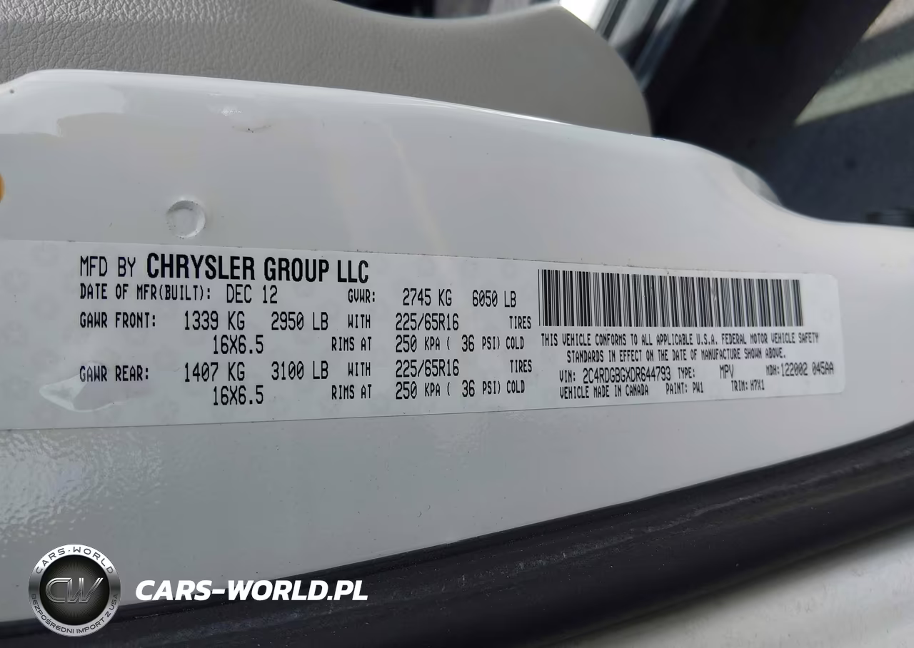 2013 Dodge Grand Caravan Se VIN:2C4RDGBGXDR644793 - 9