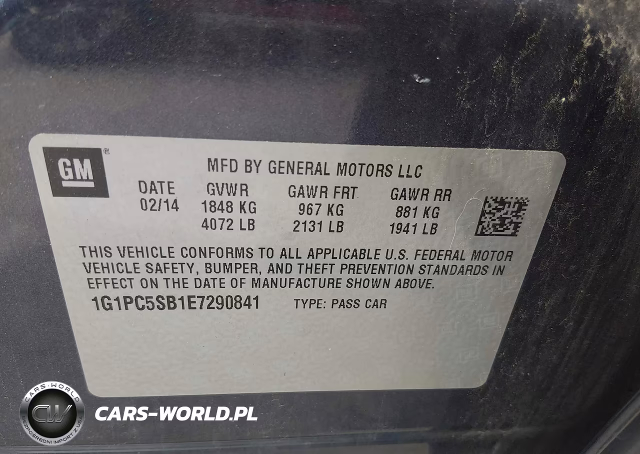 2014 Chevrolet Cruze 1Lt Auto VIN:1G1PC5SB1E7290841 - 9
