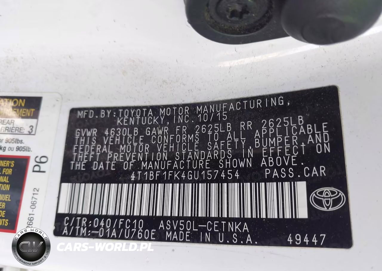 2016 Toyota Camry Le VIN:4T1BF1FK4GU157454 - 9