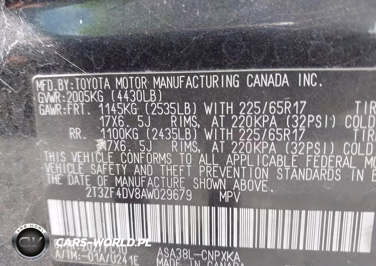 2010 Toyota Rav4 VIN:2T3ZF4DV8AW029679 - 9